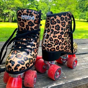 IMPALA QUAD ROLLER SKATE - LEOPARD size8